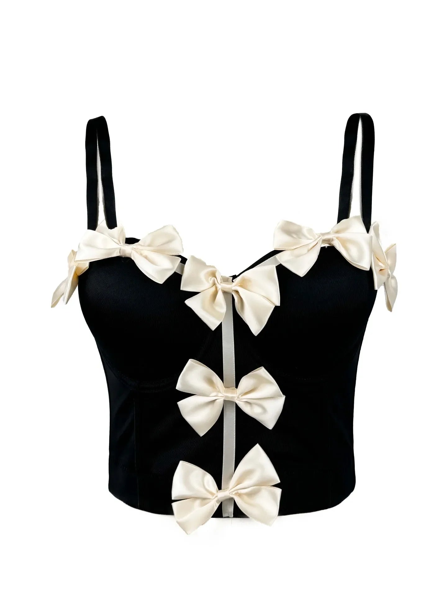 Sweet Bow Fashion, Two Piece Sets Women Thin Strap Slim Tank Top + Puffy Mini Skirts Outfits Female Streetwear