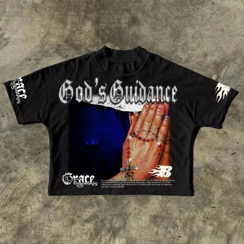 Mental Health Matters Graphics Cropped T-Shirts Y2K Short Sleeves Vintage Tshirt Streetwear   Tops