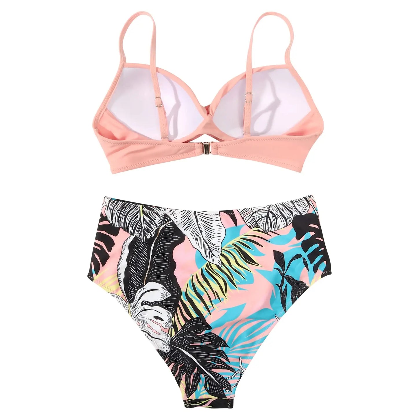 Vintage High Waist Bikinis 2025  Push Up Swimwear Printed Swimsuit Beachwear Summer Bathers Bathing Suit Swimming