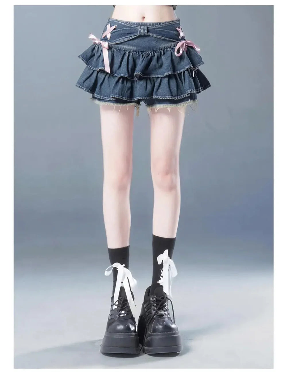 New Fashion Women Hot Girl Sweet Kawaii Bow Vintage Y2k Clothes American Streetwear Sexy Summer A-line Gothic Mini  Skirts
