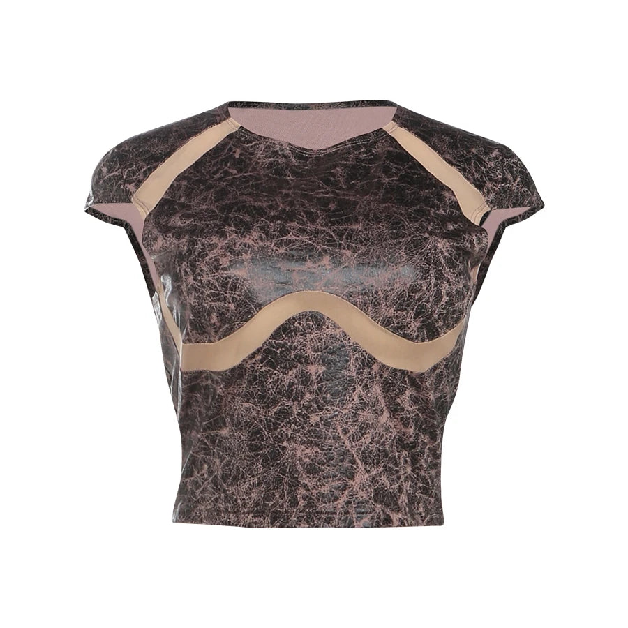 Women round-Neck Sleeveless Skinny Stretch Hot Girls Street Fashion Wild Top