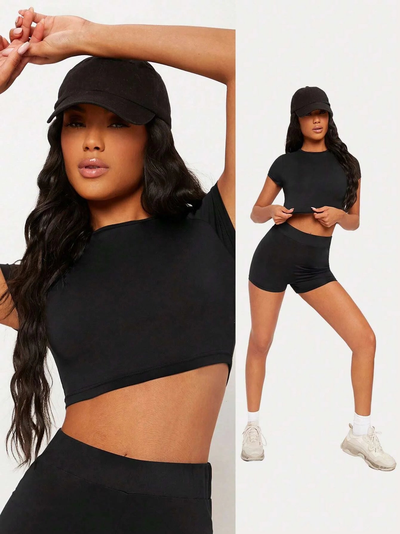Tight Tops Sexy Crop T-Shirt Summer Woman Short Sleeve Breathable Stretch Soft Females Streetwears Highlighting A Good Figure