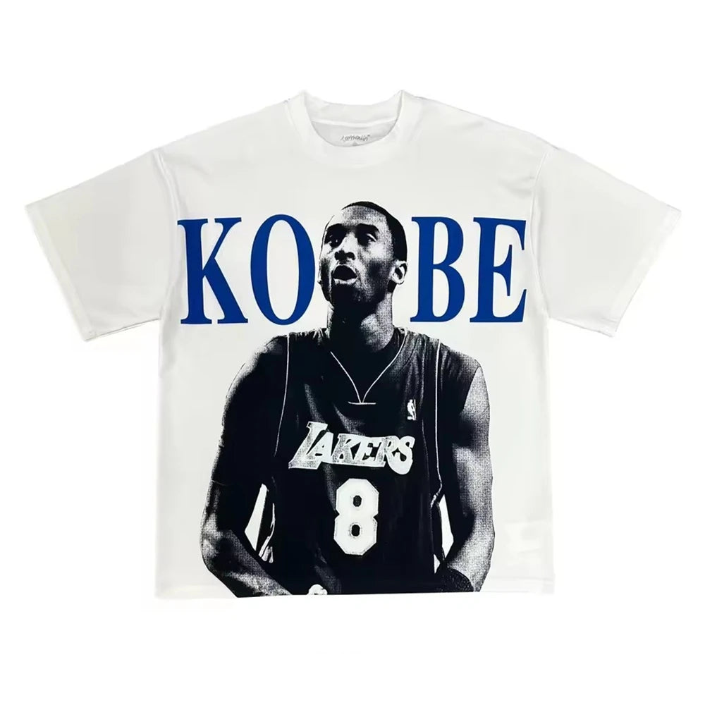 Basketball Star Tee Shirt Homme New in Top Unisex Men Women Clothing short sleeve Round Neck Printing Pullover T-shirt 33206