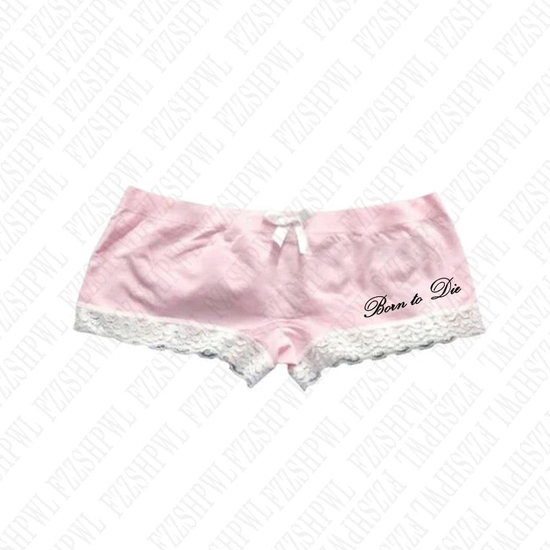Women's 2 piece, Y2K girls vintage cute bow & lace chic aesthetic set