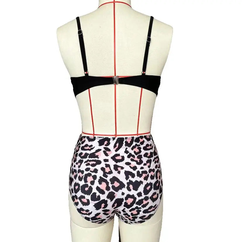 Vintage High Waist Bikinis 2025  Push Up Swimwear Printed Swimsuit Beachwear Summer Bathers Bathing Suit Swimming