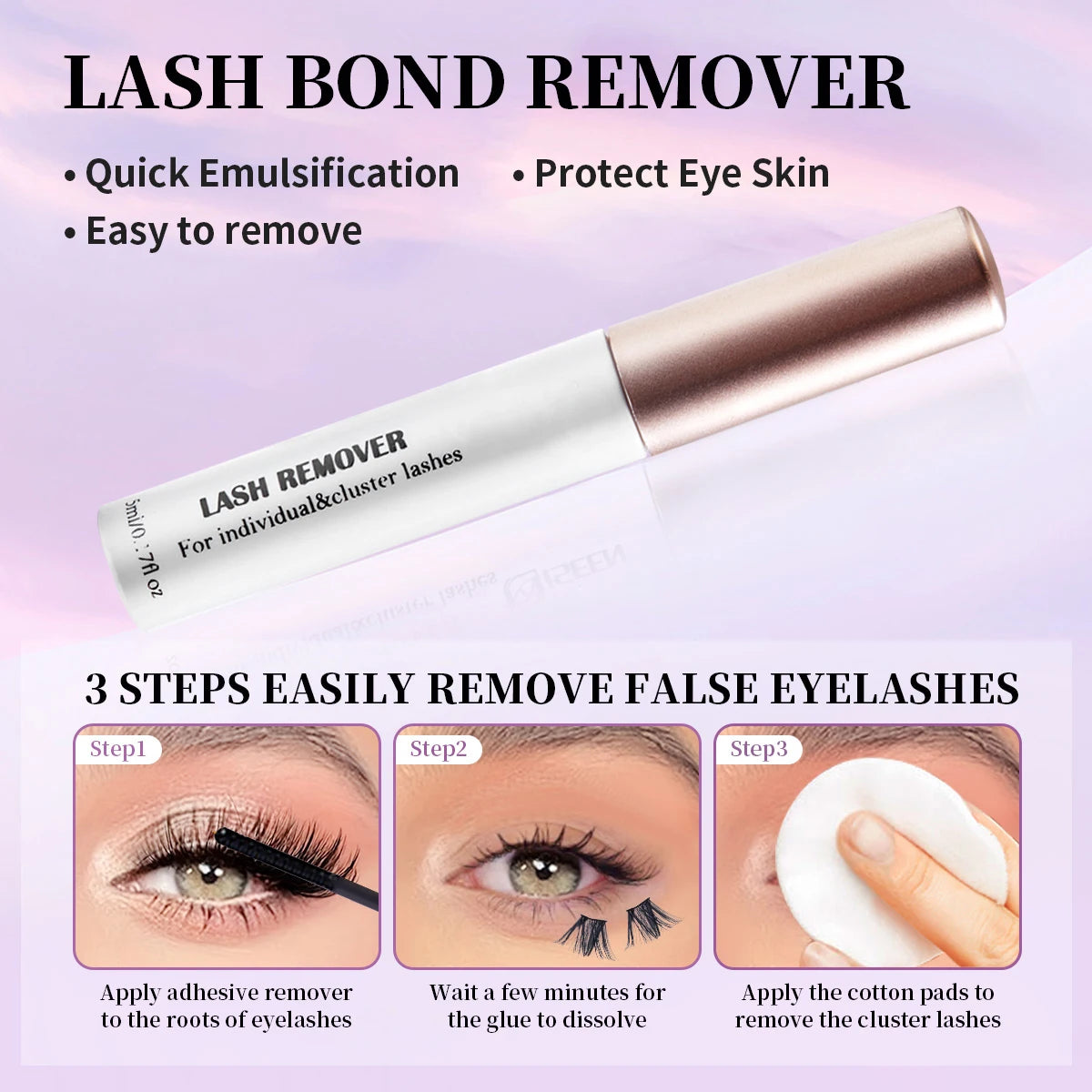 ISEEN DIY Eyelash Extension Kit Cluster Mix Eyelashes Full  Lashes Kit with Lash Bond & Seal and Eyelash Tweezers and Brush