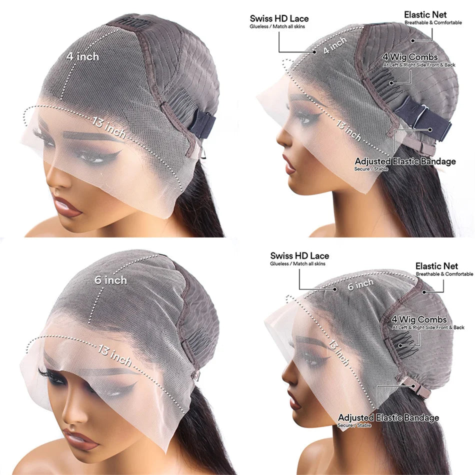 100% Brazilian Curly Lace Front Wig Short Bob Frontal Wigs Deep Water Wave 13X6 Hd Lace Frontal Human Hair Wig For Women Choice