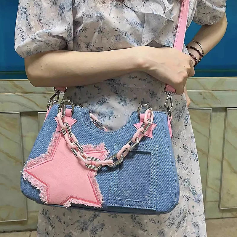 Jeans Women Underarm Shopper Totes Large Capacity Designer Hobo Shoulder Bag Luxury Women's Handbag Small Crossbody Bag