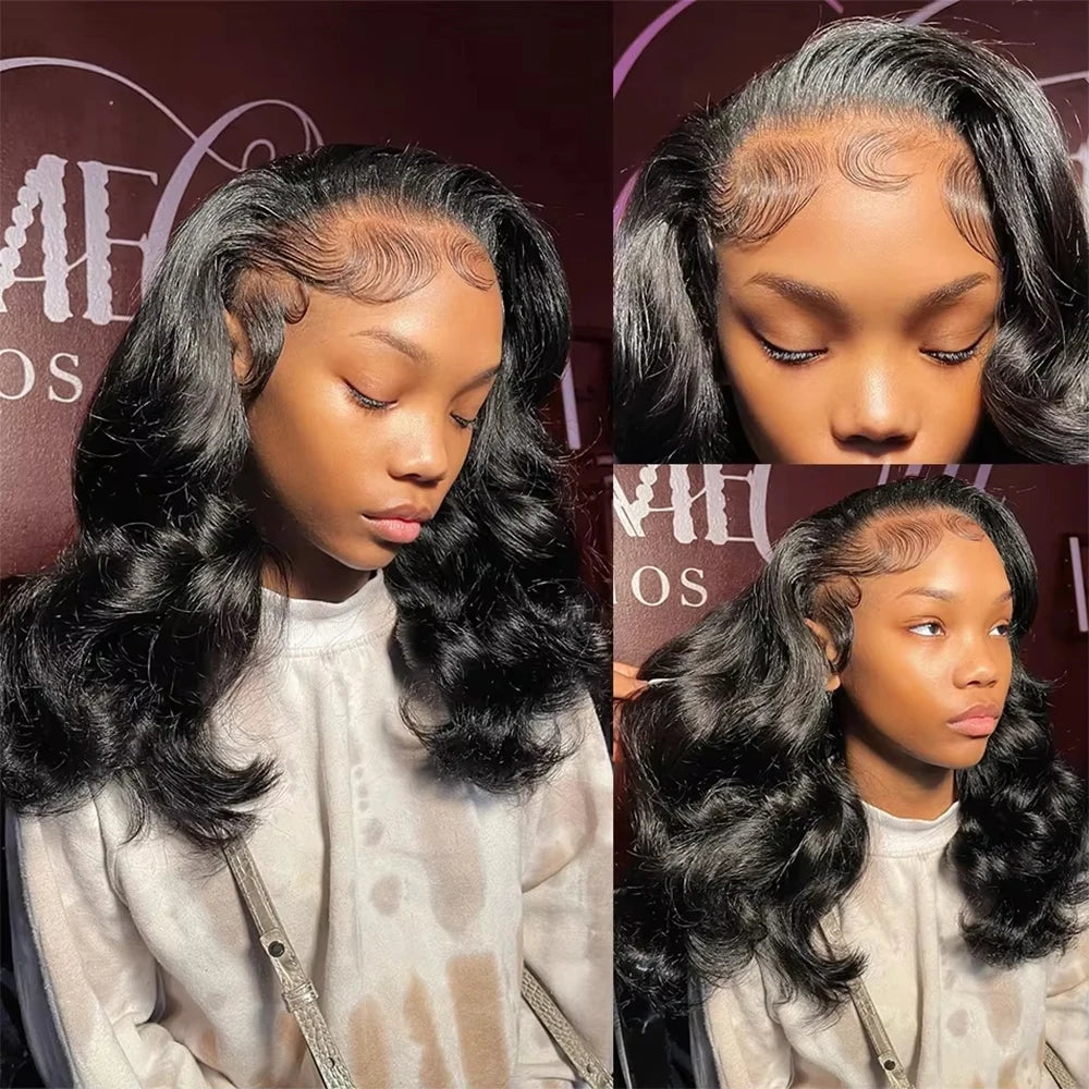 Bob Wig 13x4 Body Wave Glueless Wig Human Hair Brazilian Ready To Wear 7x5 Lace Frontal Wig Pre Cut No Glue For Women Preplucked