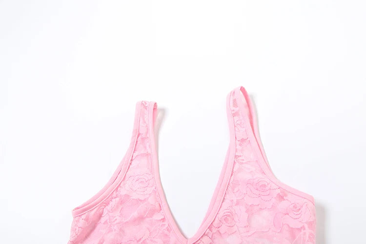 2 Piece Set, lace Coquette Wide Belt Tank Tops+Leggings