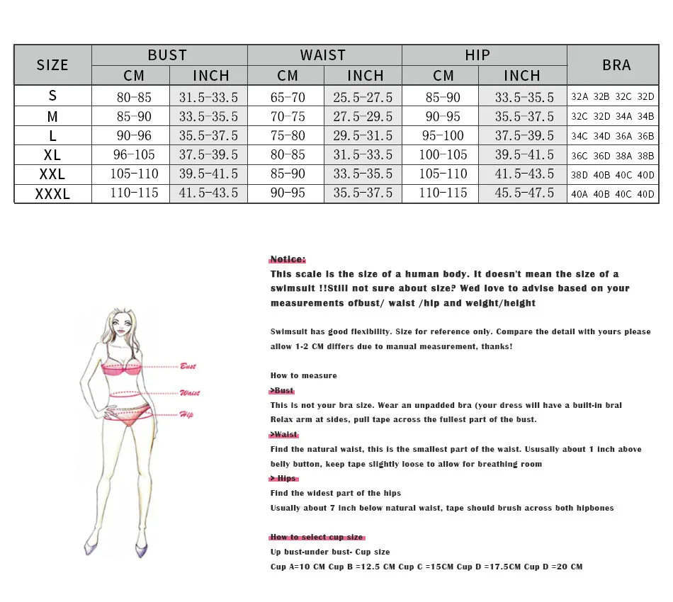 Sexy Women's Bikini Solid Color Strapless Split Swimsuit