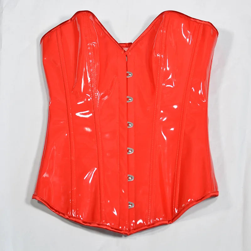 HLJ&GG Sexy Glossy Leather Two Piece Sets Women Off Shoulder Slim Crop Top+Leopard Shorts Outfits Fashion Y2K Streetwear
