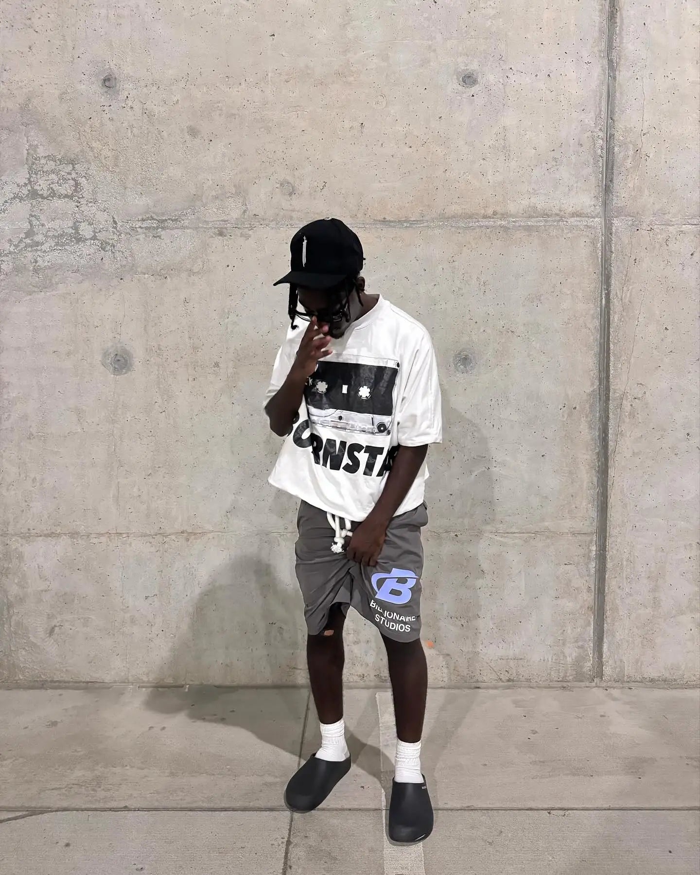 2024 Summer Letter B Print Trendy Tracksuit+sweatpants  Men Oversized Hoodies Sports Suit Loose Shorts Suit Clothes
