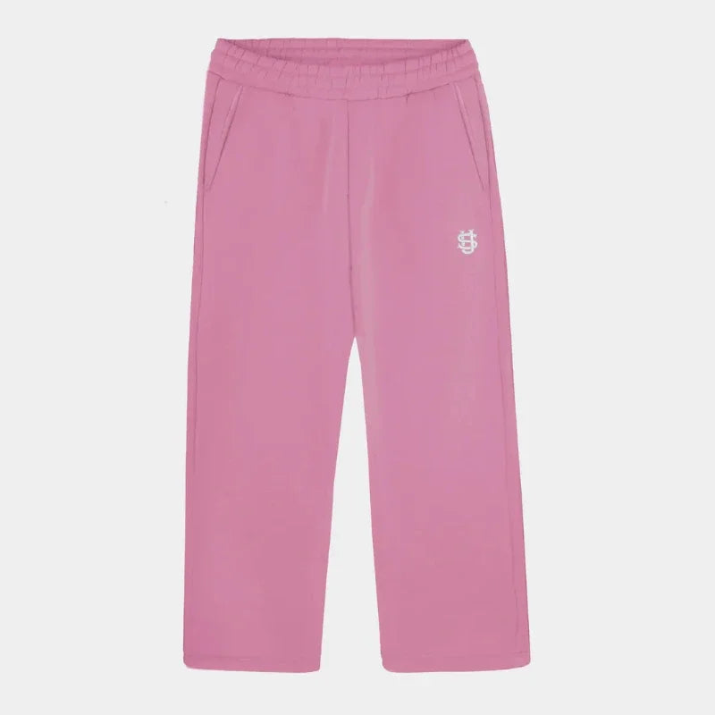 Fashion Embroidery Casual Slim Pants Y2k Street Wearing Solid Color Sport Pants Men And Women Couple Straight Leg Pants Hot