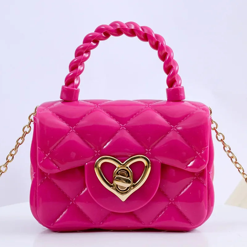 PU Mini Shoulder Bags New Heart Coin Wallets Handbags Women Girls