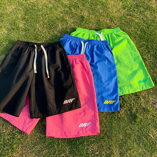 2024 Japanese Y2k Men's Shorts Vintage Beach Pants Summer New Loose Quick-Dry Cotton Sports Gym Cargo Shorts Hip Hop Streetwear