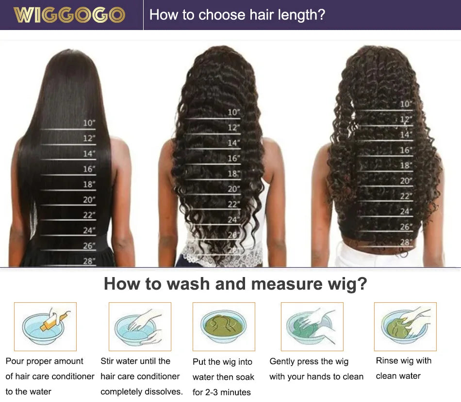 Wiggogo Orange Ginger Lace Front Wig Human Hair 30 Inch Curly Lace Front Human Hair Wig Deep Wave 13X4 13X6 Hd Lace Frontal Wigs