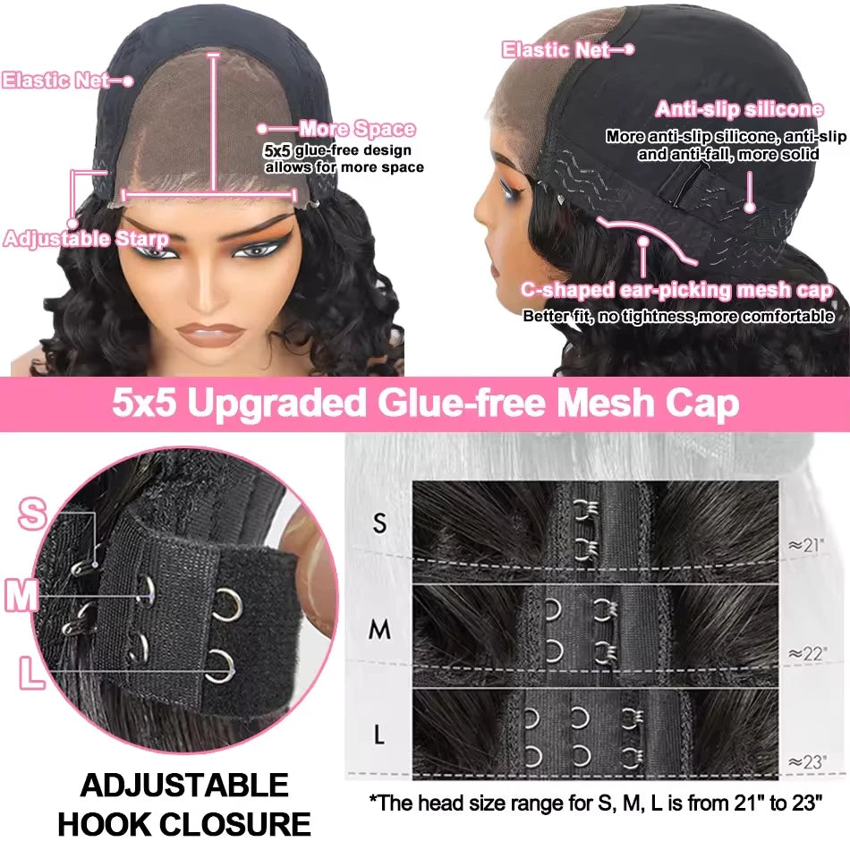 Omber Black With Red Colored Wigs Highlight Lace Front Wigs Human Hair Body Wave Brazilian 5x5 Hd Lace Frontal Glueless Wigs