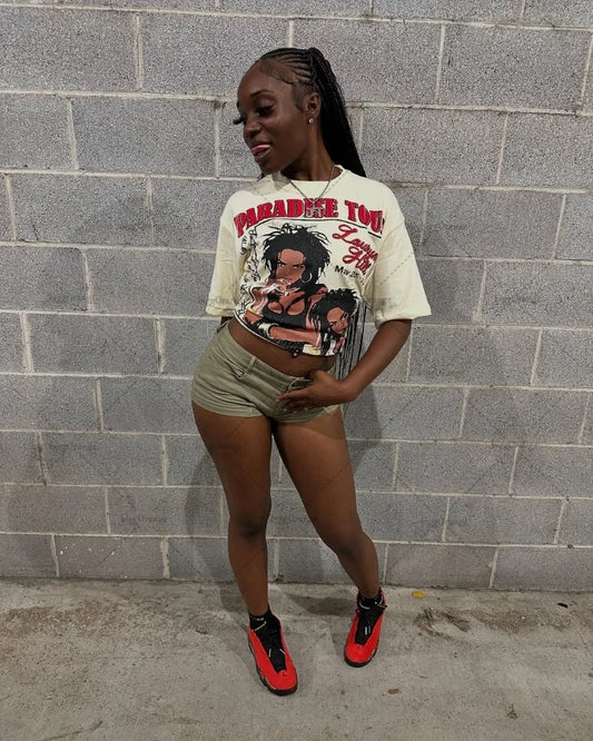 Y2K Casual Harajuku Rock Graphics Top Streetwear Women