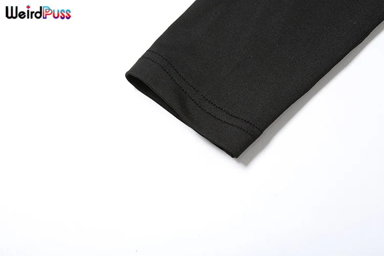 Y2K Backless Crop Tops Autumn Trend O-Neck Solid Long Sleeve Simple Causal Skinny Stretch Streetwear Basic Top