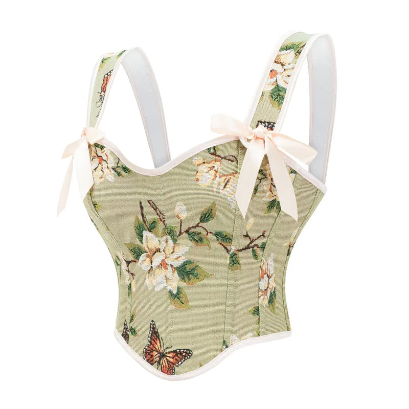 Elegant White Solid Satin Bow Strap Sexy Overbust Bridal Corset Crop Top XXL Victorian Gothic Wedding Bustier Lingerie For Women
