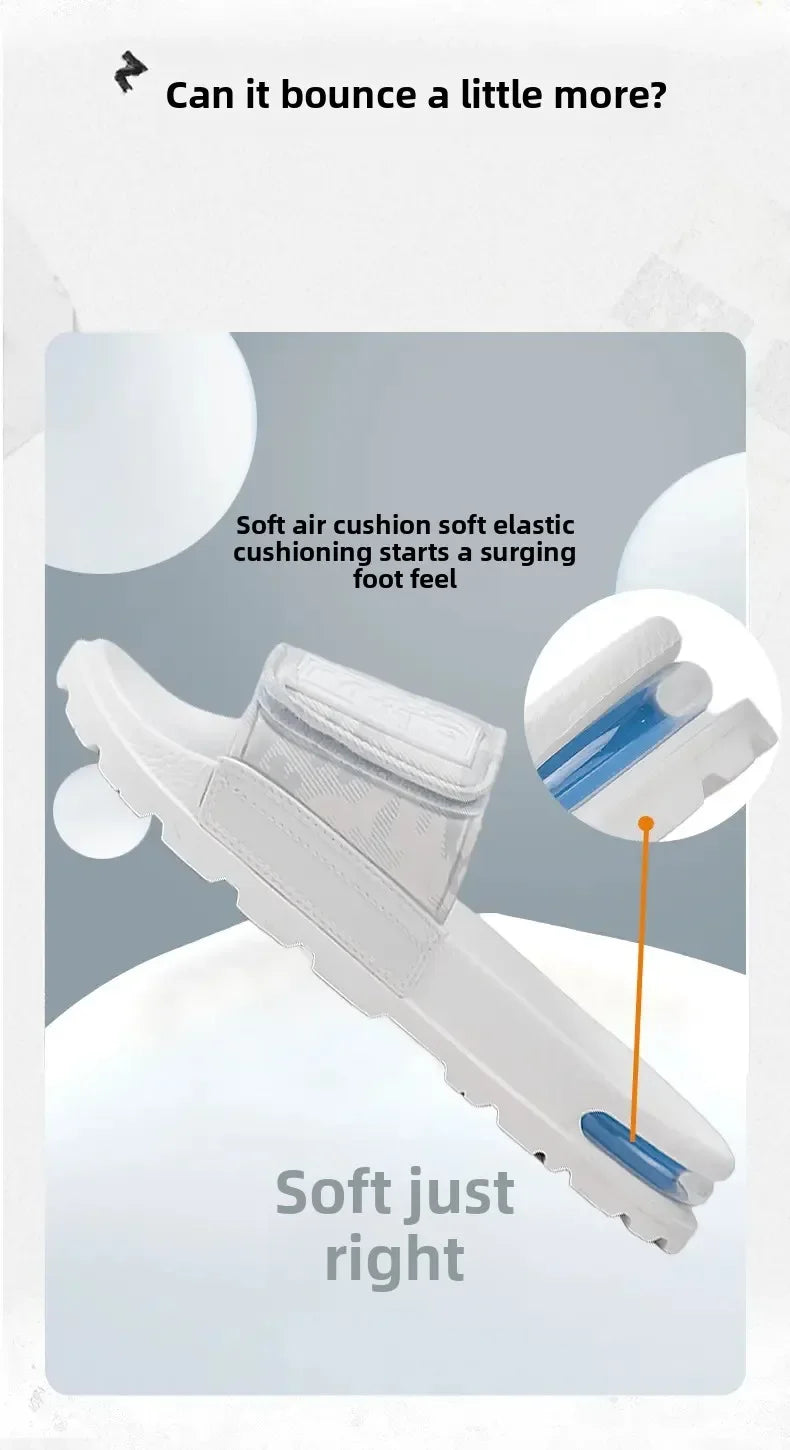 Velcro Air Cushion Personality All Casual One Word Slides