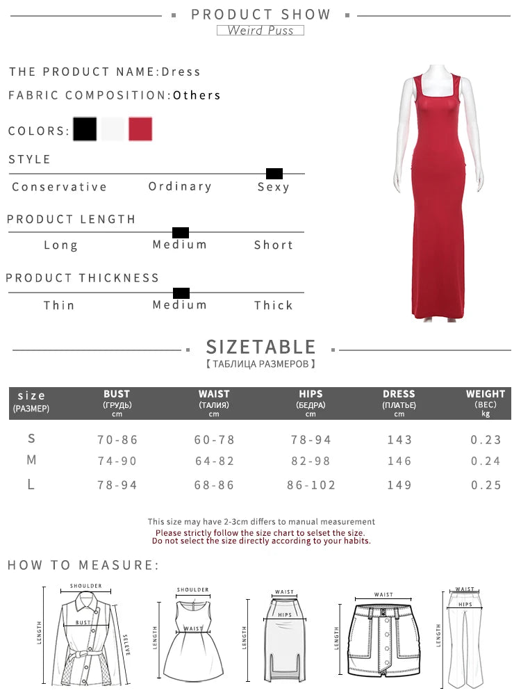 Weird Puss Solid Maxi Dress Woman Summer Sexy Sleeveless Low Chest Simple Elegant Smooth Fashion Party Evening Skinny Vestidos