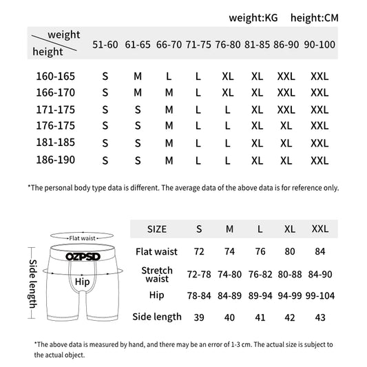 ETHIKA 1Pcs Sexy Men Underwear Boxers Breathable Man Swimming Underpants Plus Size S-3XL Mens Panties Trunks Men's Boxer Briefs