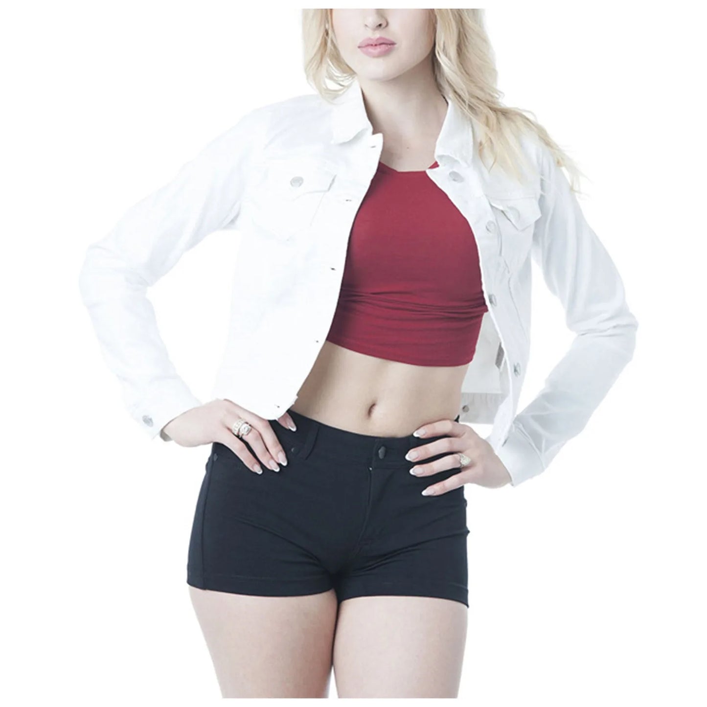 Washed Coats Button Up Jean Jacket For Women Autumn Button Down Jackets Lady Basic Long Sleeve Outwear куртка