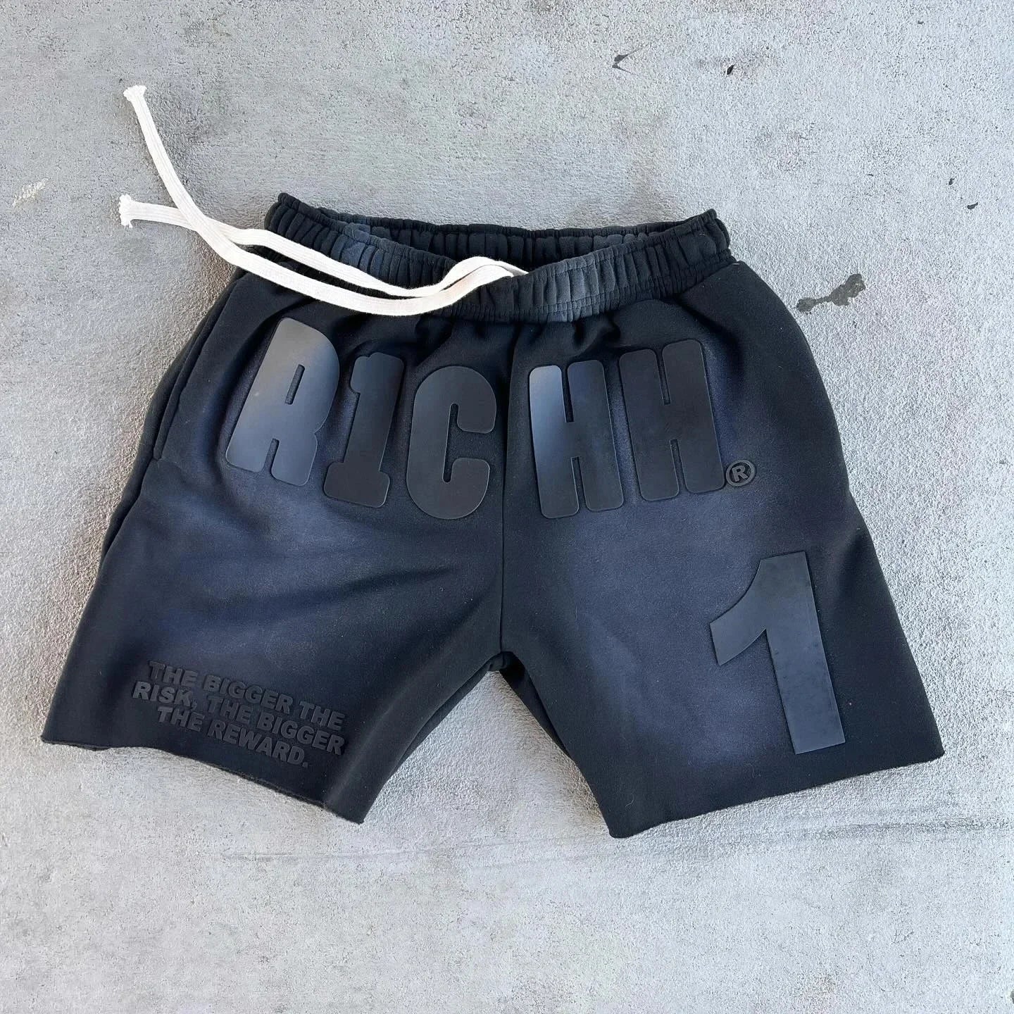 American Tide Letter Printed Shorts Men Women Solid Color Cotton Casual Sports Shorts Summer Commuting Couple Five Minute Pants
