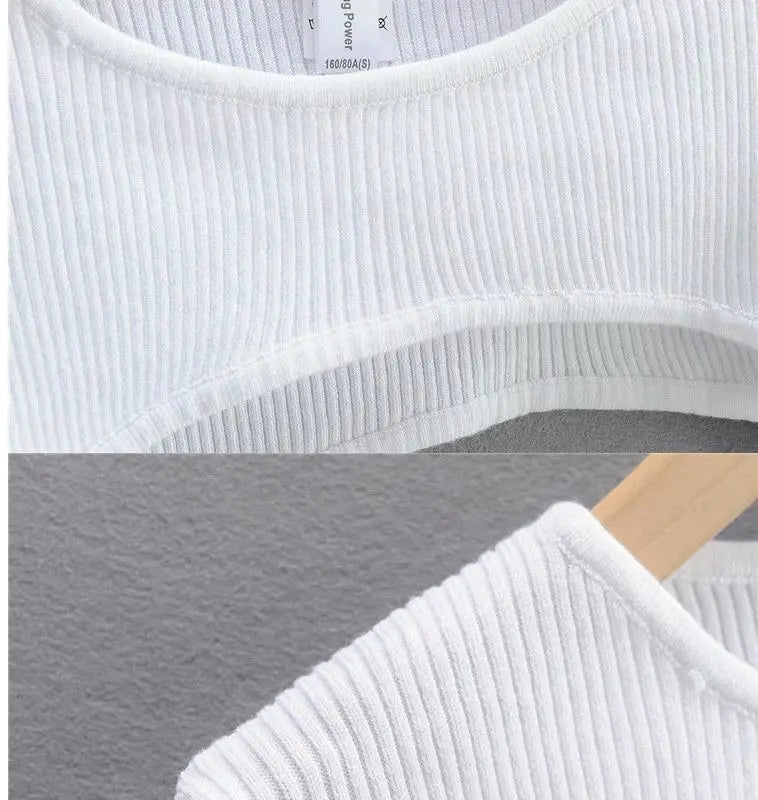 O-neck Women Long Sleeve Crop Top