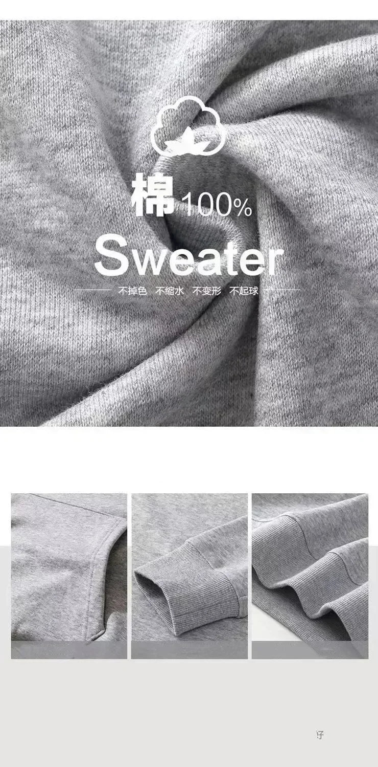 2025 New Men's Fashion Trend Printed Pattern Hoodie Loose Casual Hip Hop Street Character Cotton Printed Hoodie Men's Sweatshirt