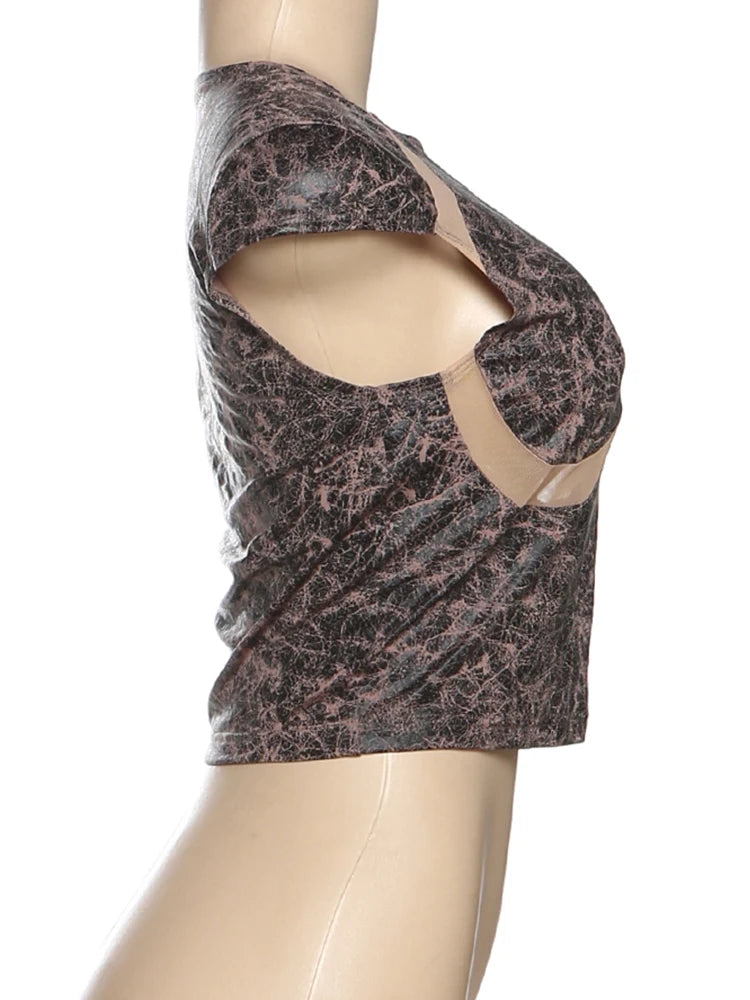 Women round-Neck Sleeveless Skinny Stretch Hot Girls Street Fashion Wild Top
