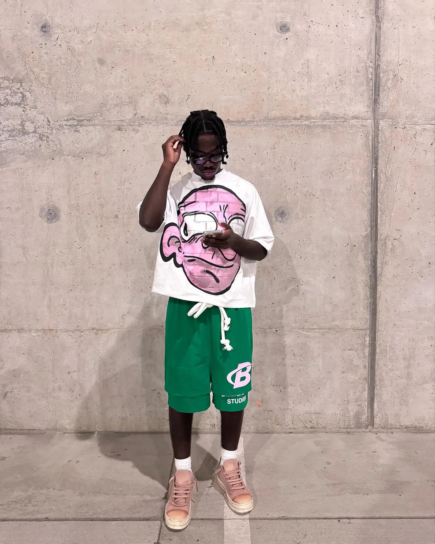 2024 Summer Letter B Print Trendy Tracksuit+sweatpants  Men Oversized Hoodies Sports Suit Loose Shorts Suit Clothes