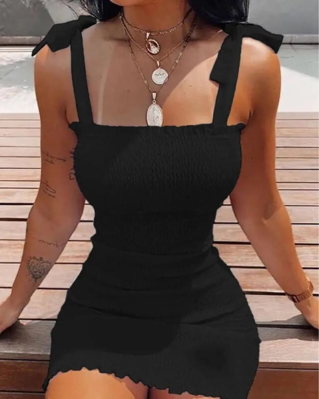 Trendy Solid Strap Short White Dresses Off Shoulder Sexy  Pullover Sheath Mini Summer Beach Vest Dress