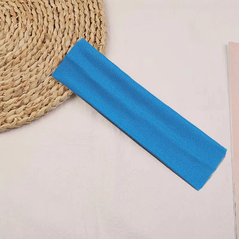 10 Pcs Elastic HairBand Fashion Headbands For Women Solid Color Sports Running Fitness Yoga Hair Bands Makeup Hair Accessories